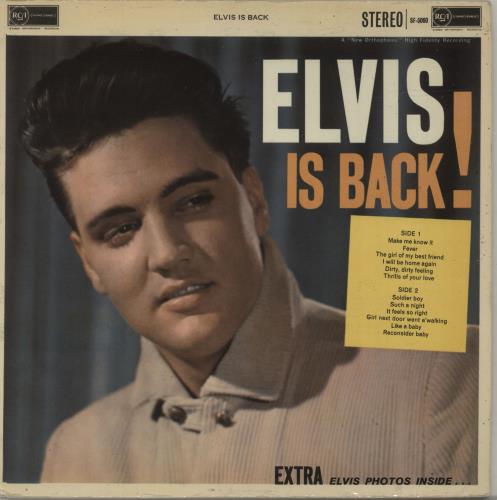 Elvis Presley Elvis Is Back! - 2nd UK vinyl LP album (LP